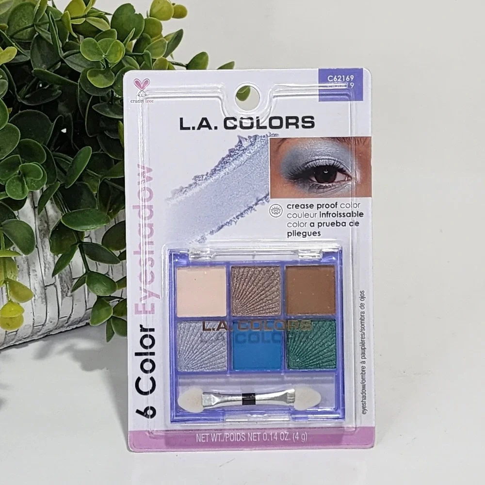 L. A. Colors 6 Color Eyeshadow Cloud 9 Palette New Unopened